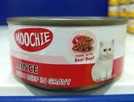 MoochieCat Wet Food Mince with Beef in Gravy 156G