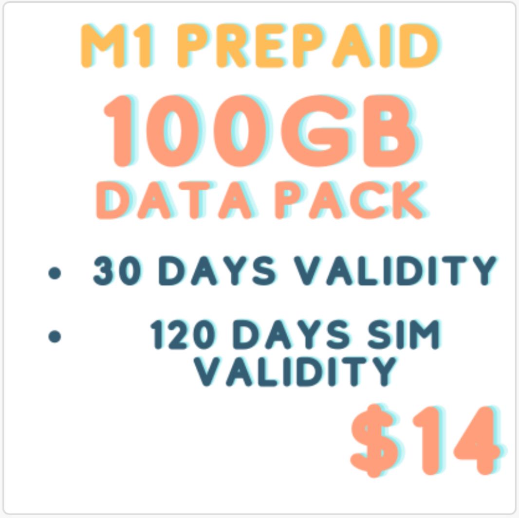 M1 $14 100GB 30-Day Data Pack
