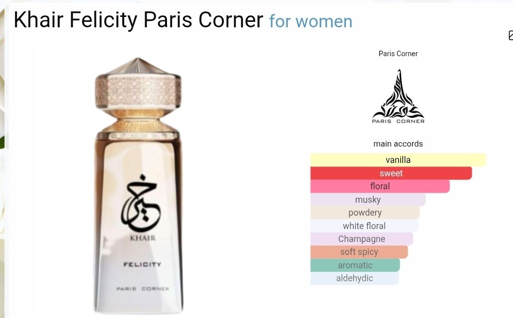 Khair felicity - Paris corner- 100 ML