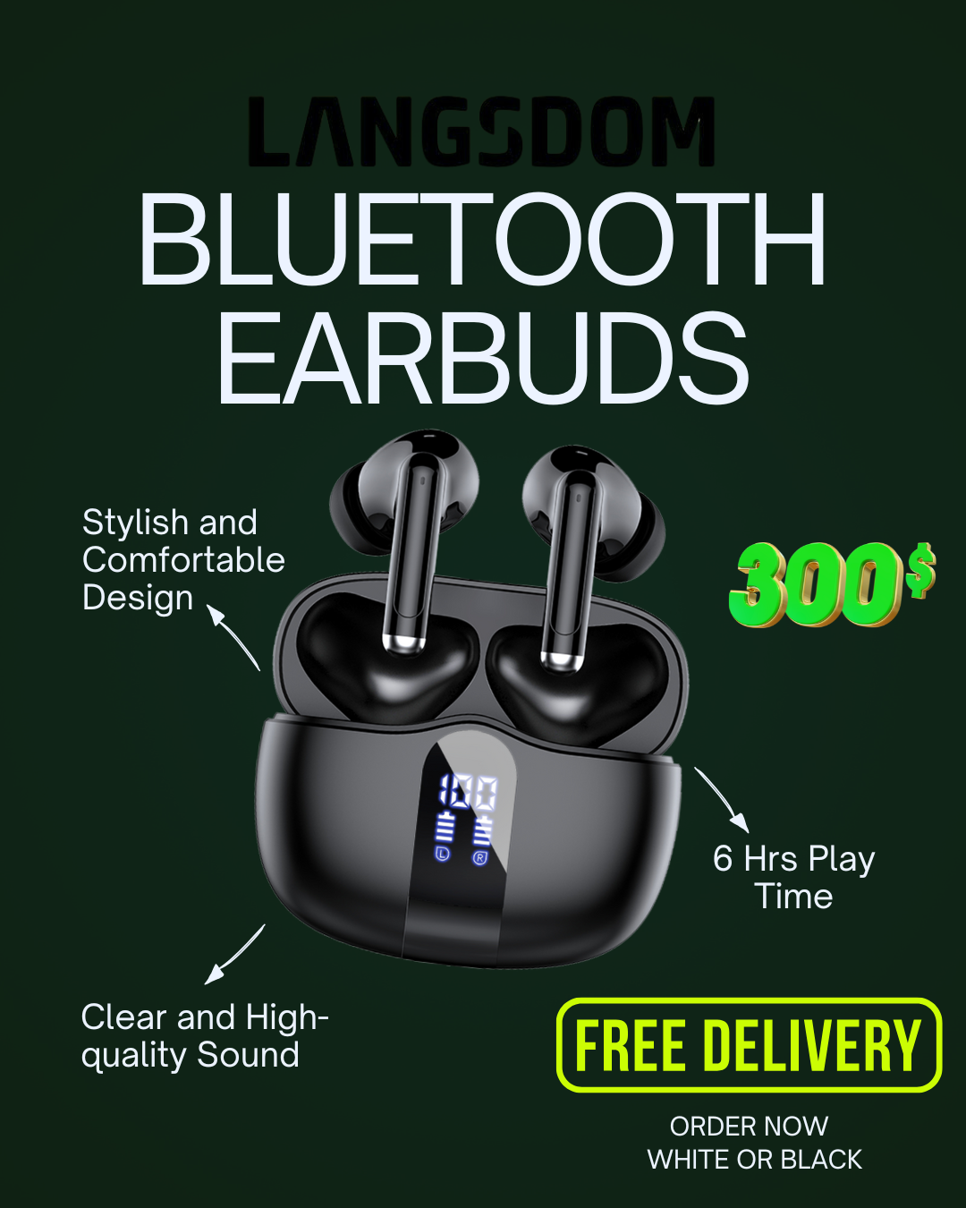 Langsdom Bluetooth Earbuds 