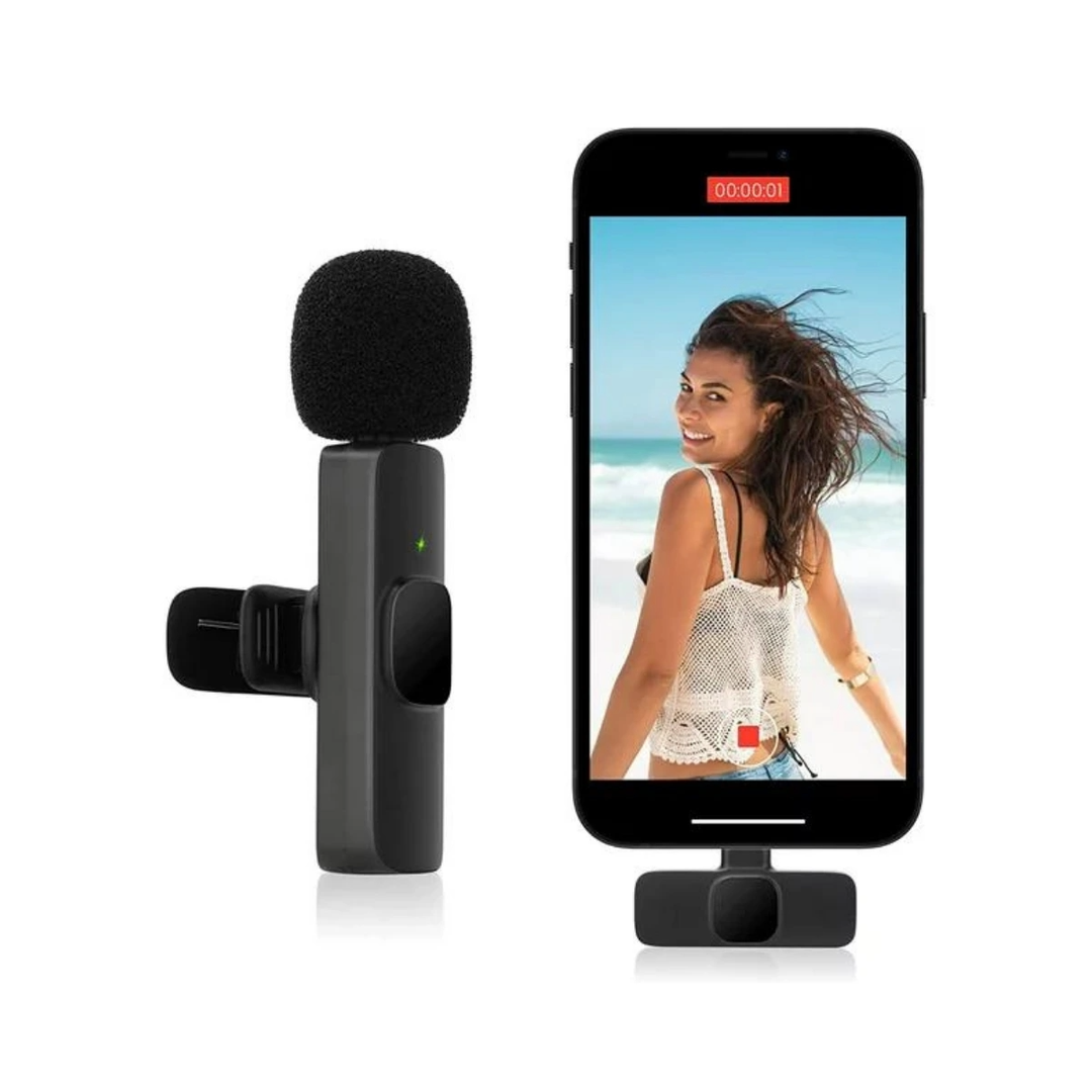 MICROFONO MINI DE SOLAPA INALAMB TIPO C RECARG