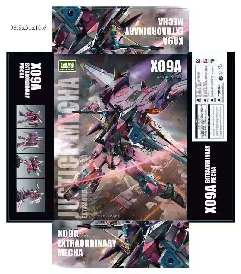 Dp Kode : X09A Merk : Chengshun  Nama : MG Justice 2.0EXTRAORDINARY  MECHA 2.0 1/100 Model Kit 