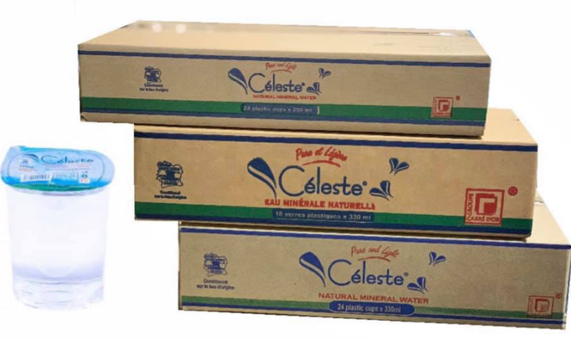 EAU MIN. CELESTE GOBELETS 250ML X 24