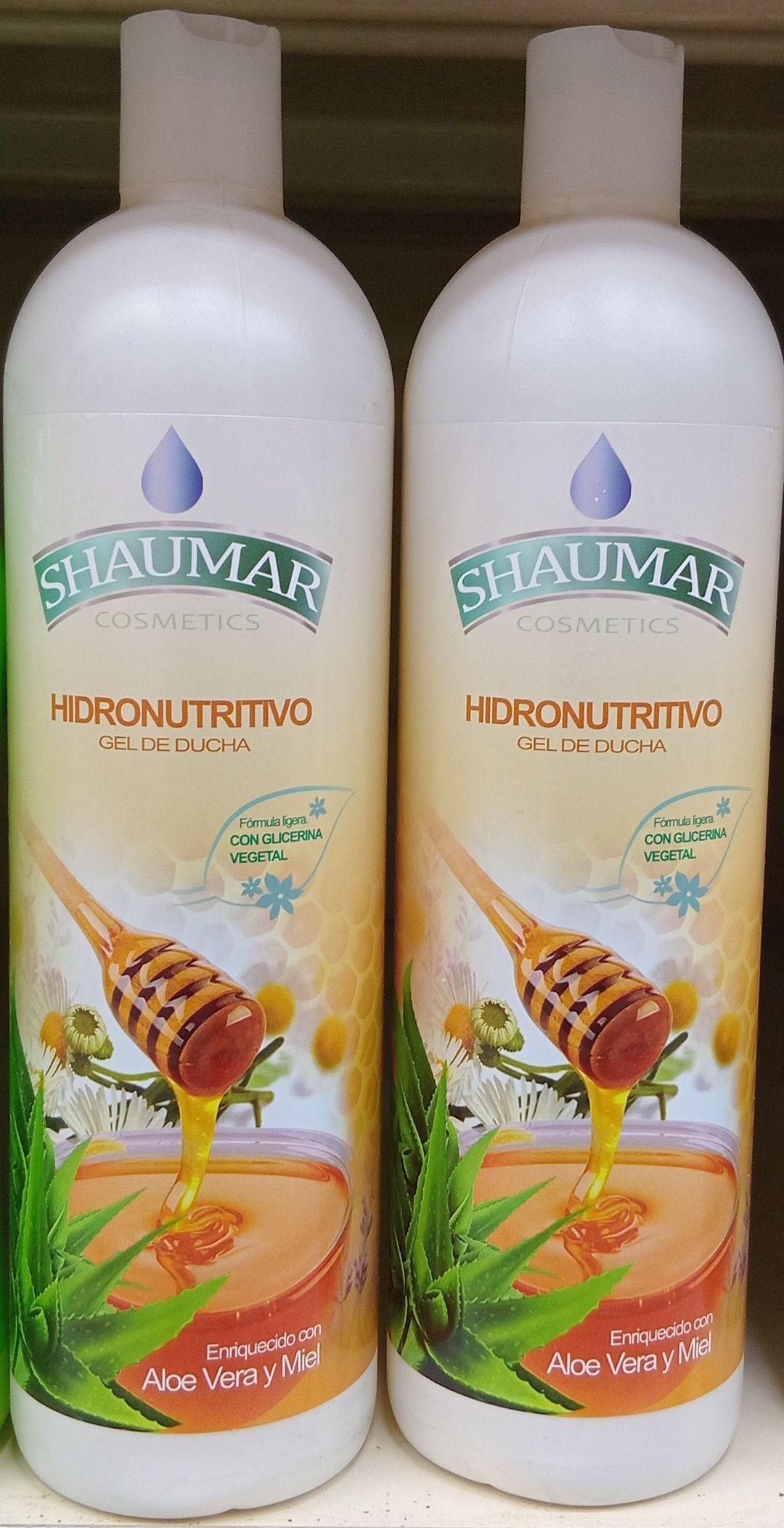 Shaumar Gel Hidronut. Aloe Vera Miel 1lt