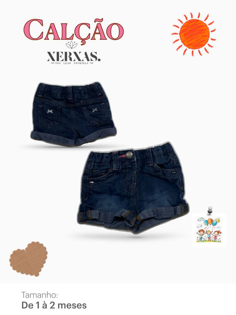 Calção Jeans 
