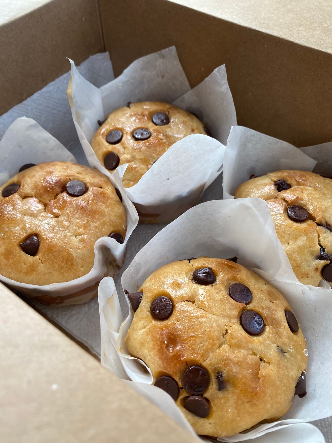 Muffins aux Pépites de Chocolat (x4)