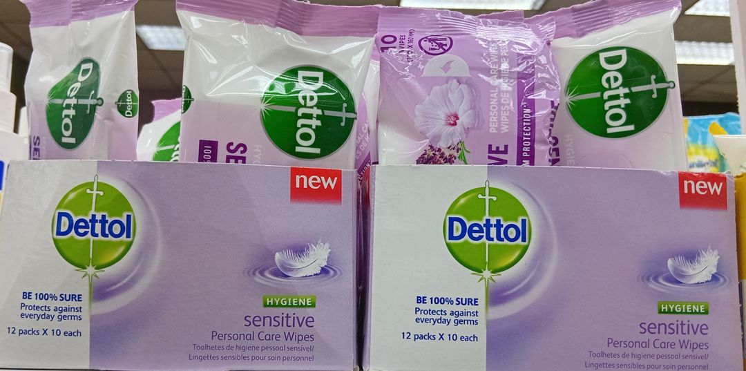 Dettol Hygiene Sensitive P/Care Wipes 10