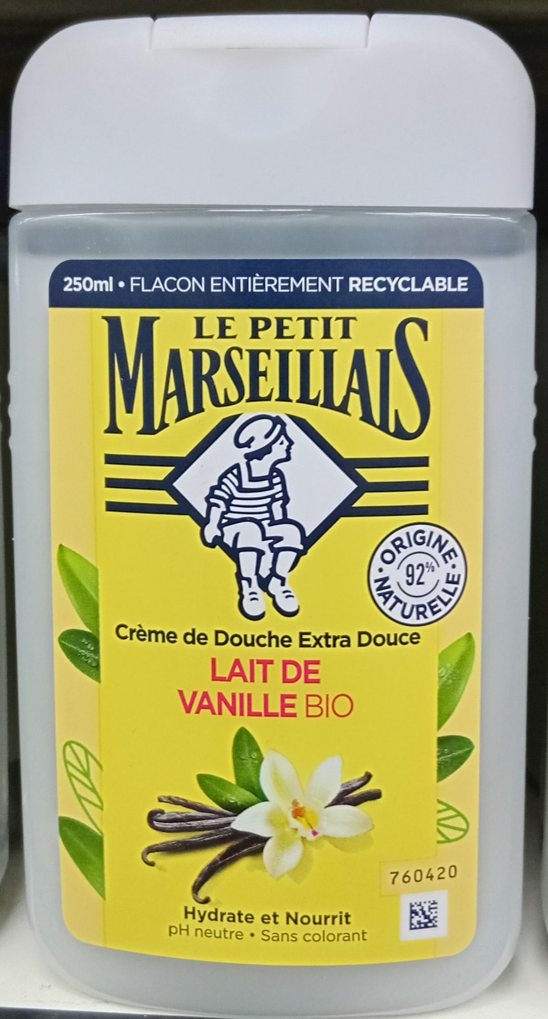 Le Petit Mars. Douche Cr. Vanil. Bio 250ml