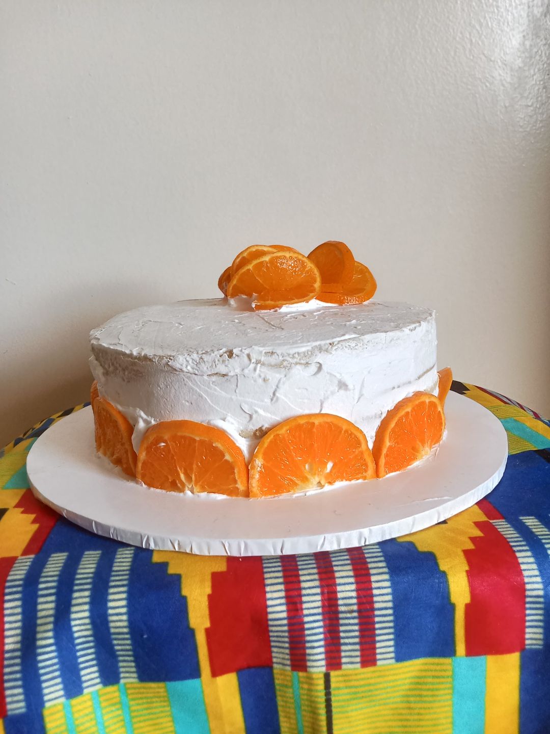 Orange Flavor Birthday Cake