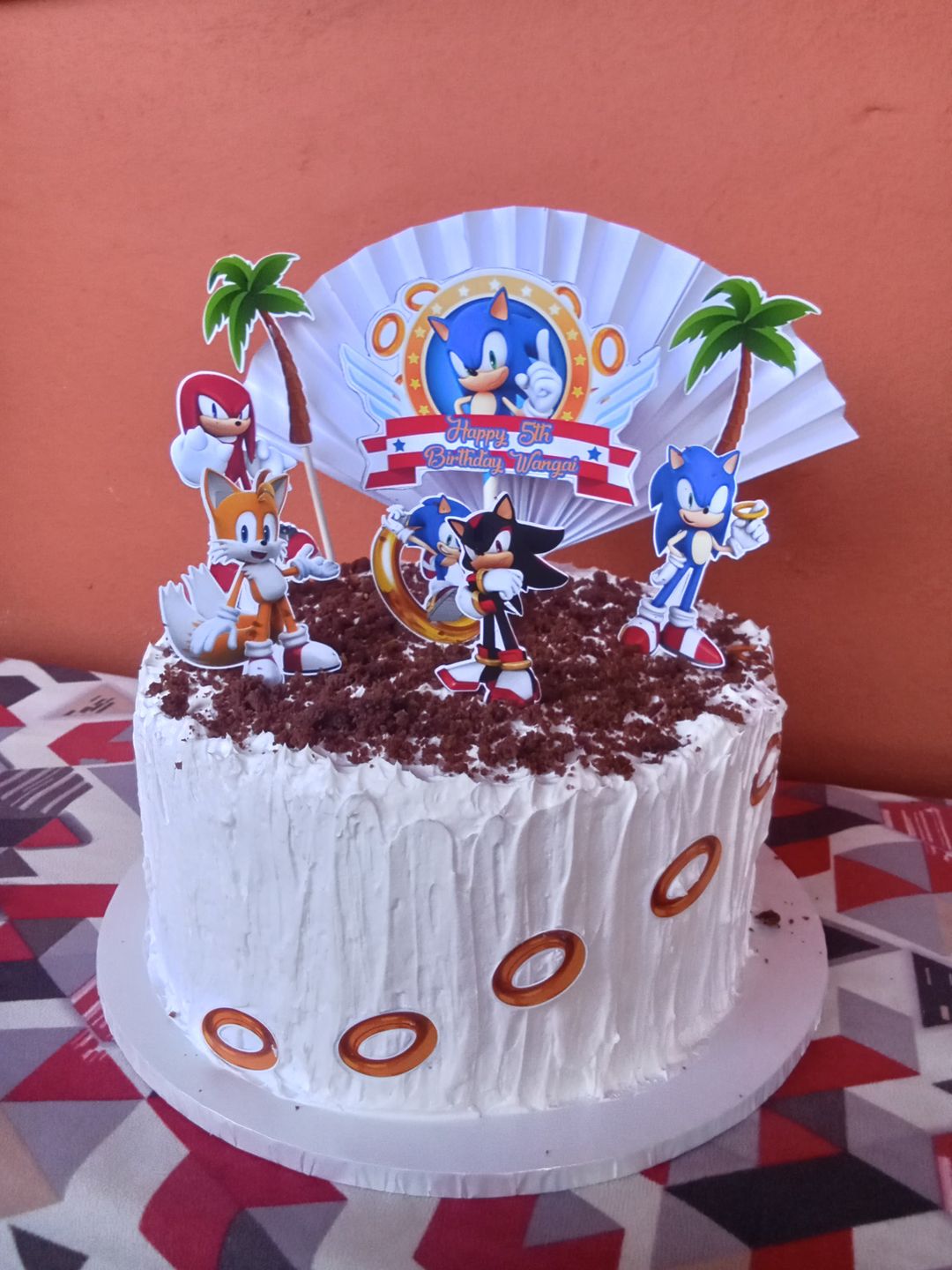 Eggless Chocolate Orange Birthday Cake.