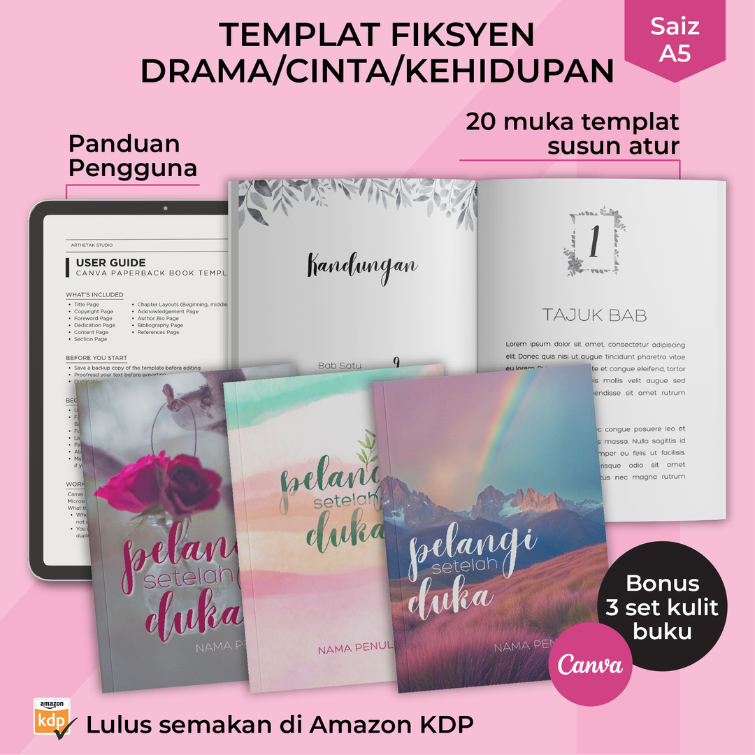 Templat A5 Fiksyen Drama Cinta Kehidupan
