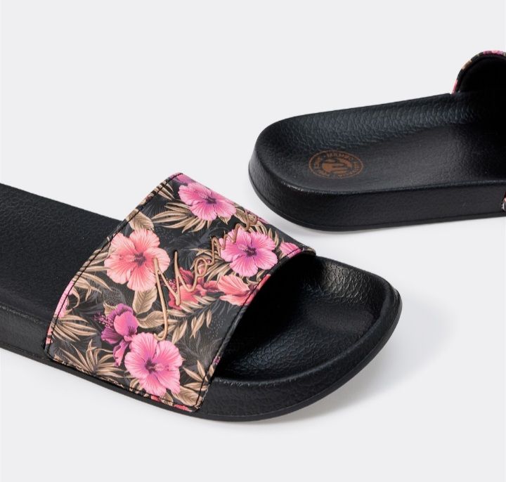 Mambo Floral Print Slides 