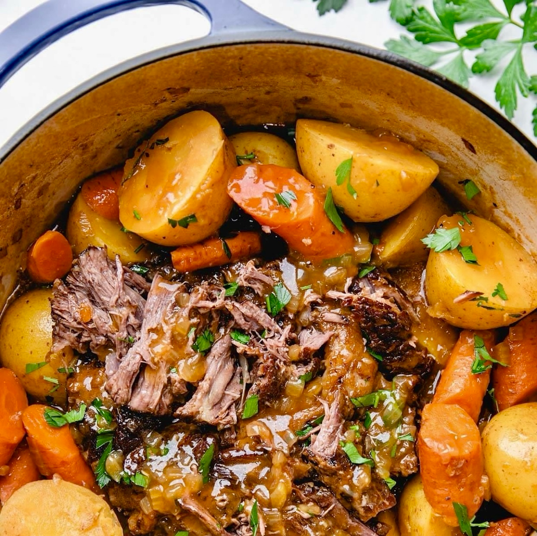 Braised Beef & Veggies with Rice