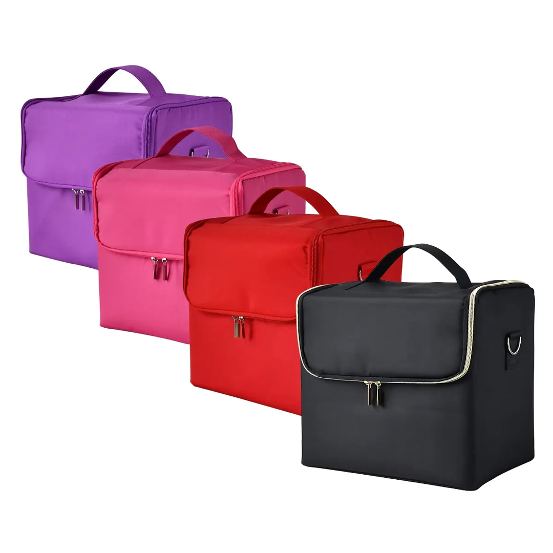 CAJA ORGANIZADOR DE COSMETICOS *CUBO* 5 COMP + ZIPPER