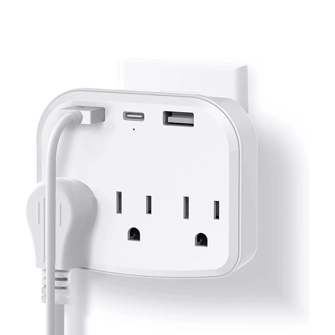 TOMACORRIENTE 2 USB+1 TIPOC + 3 TOMAS