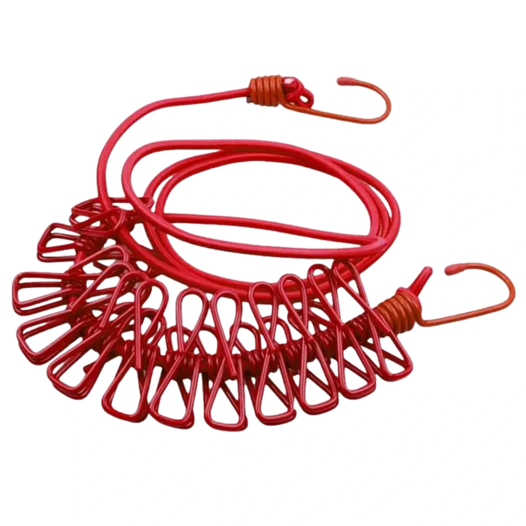 TENDEDERO CON PRENSAS 1.8 MTR 12 CLIPS