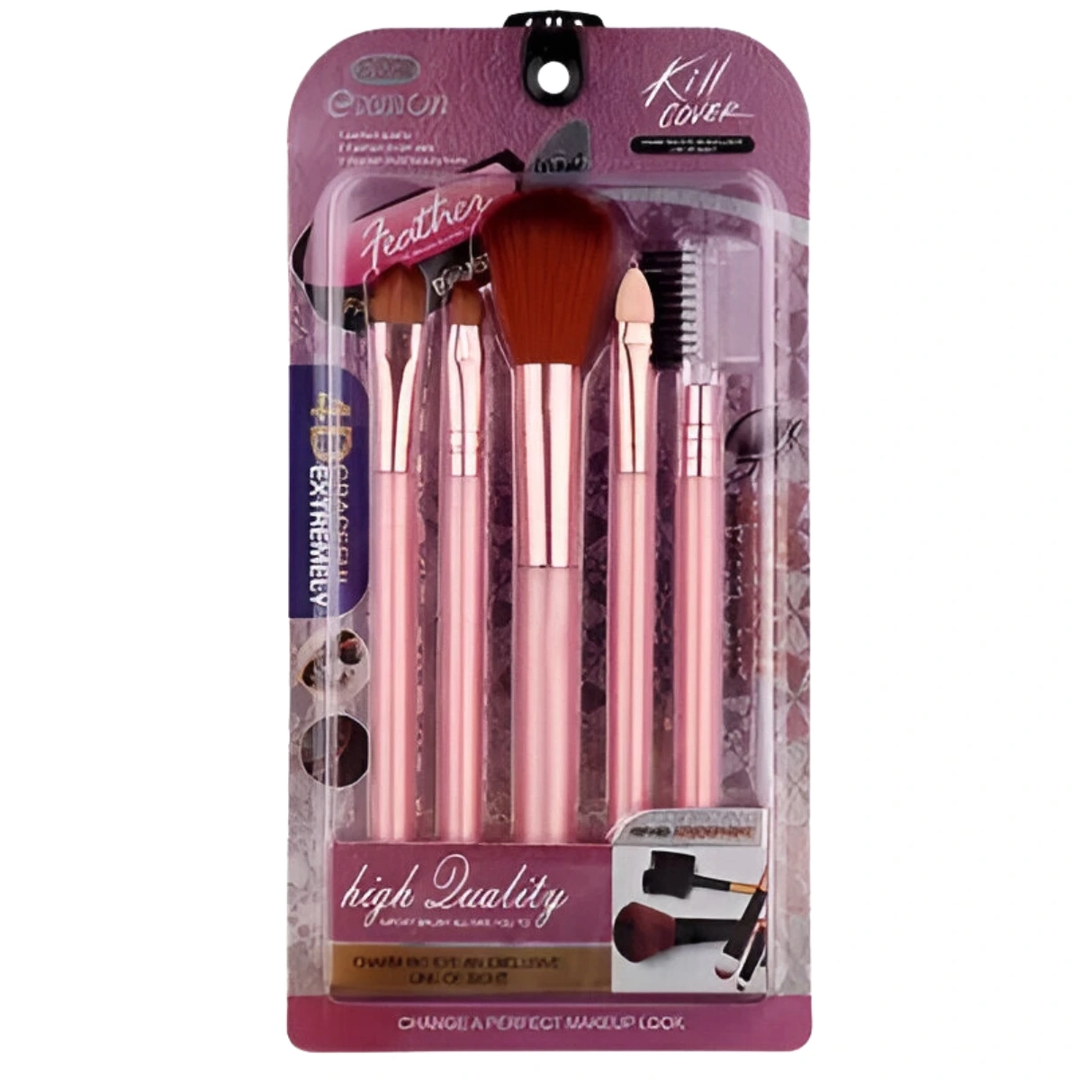 SET DE BROCHAS MAQUILLAJE 5 EN 1
