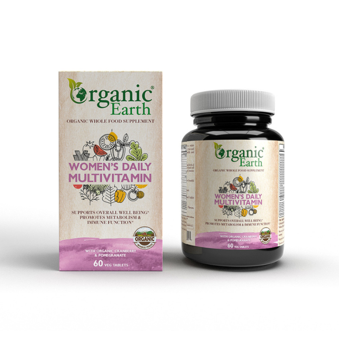 Organic Earth Women’S Daily Multivitamin 60 Capsules