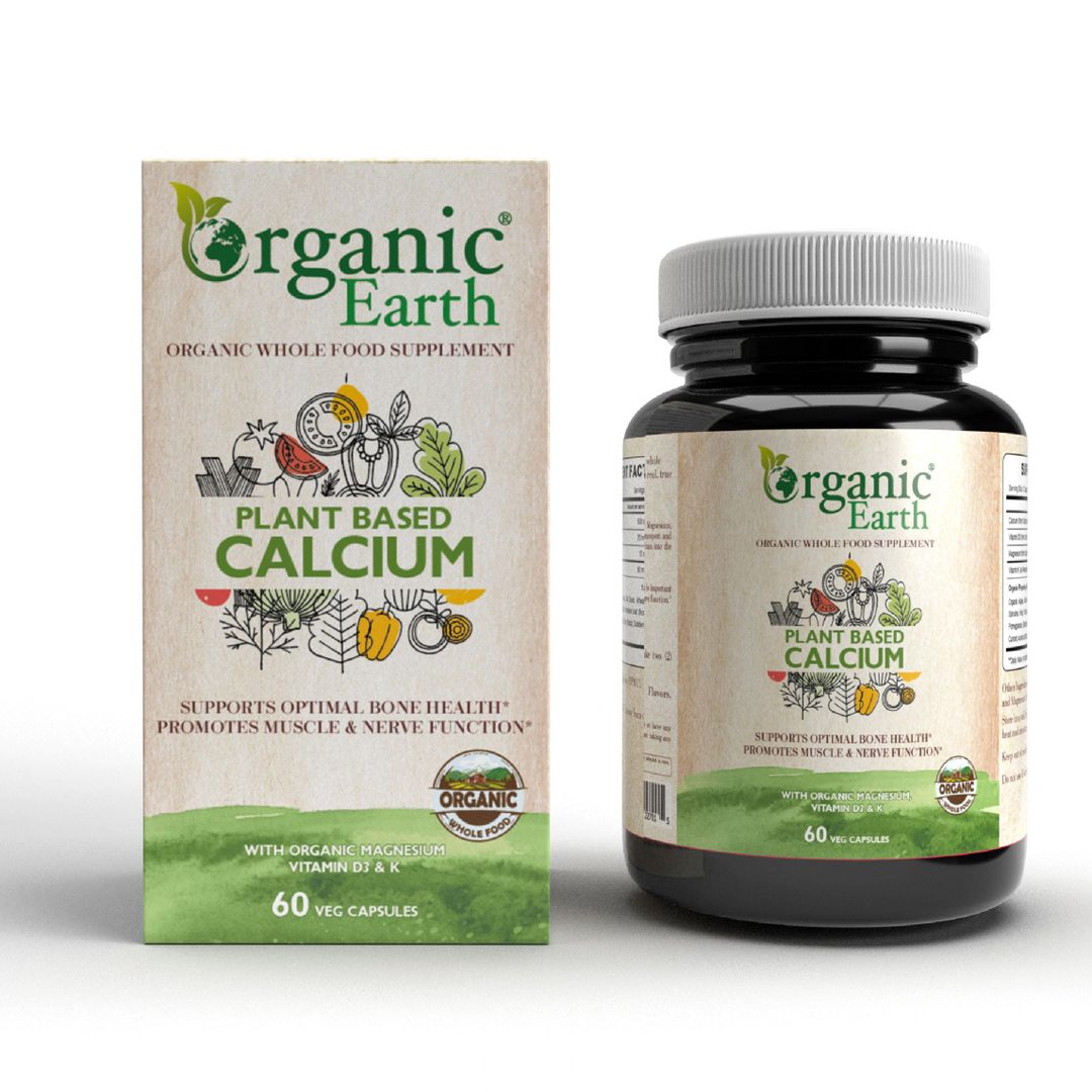 Organic Earth Plant Based Calcium 60 Capsules