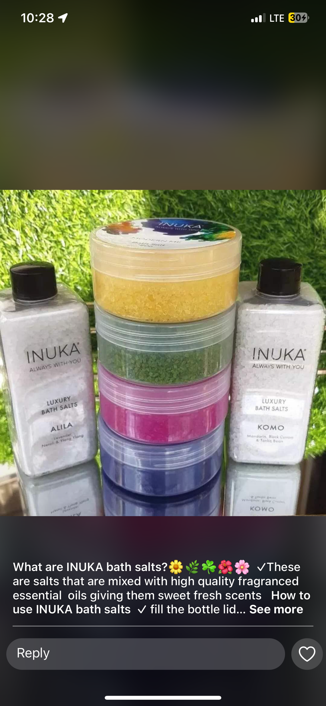 Luxury bath salts 