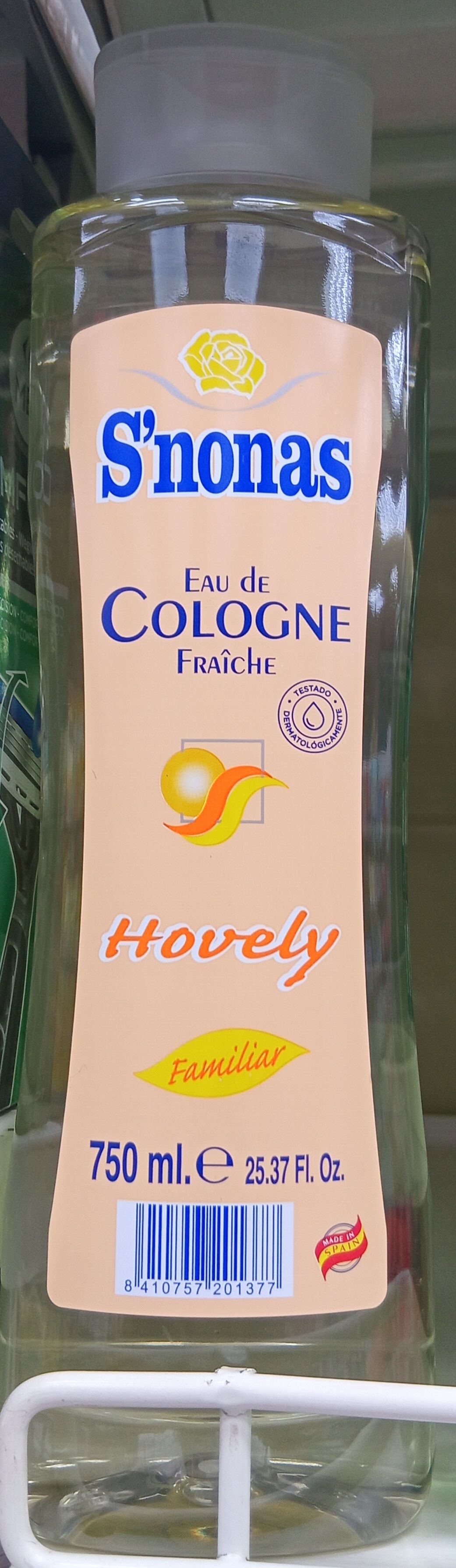 S'Nonas  Eau De Cologne Fraiche Hovely 750ml