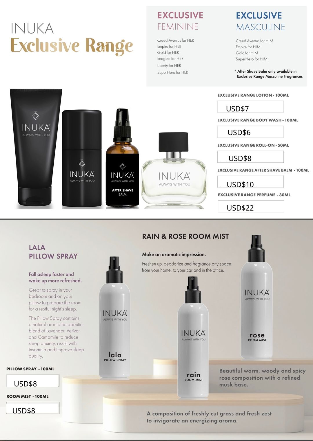 Exclusive range 