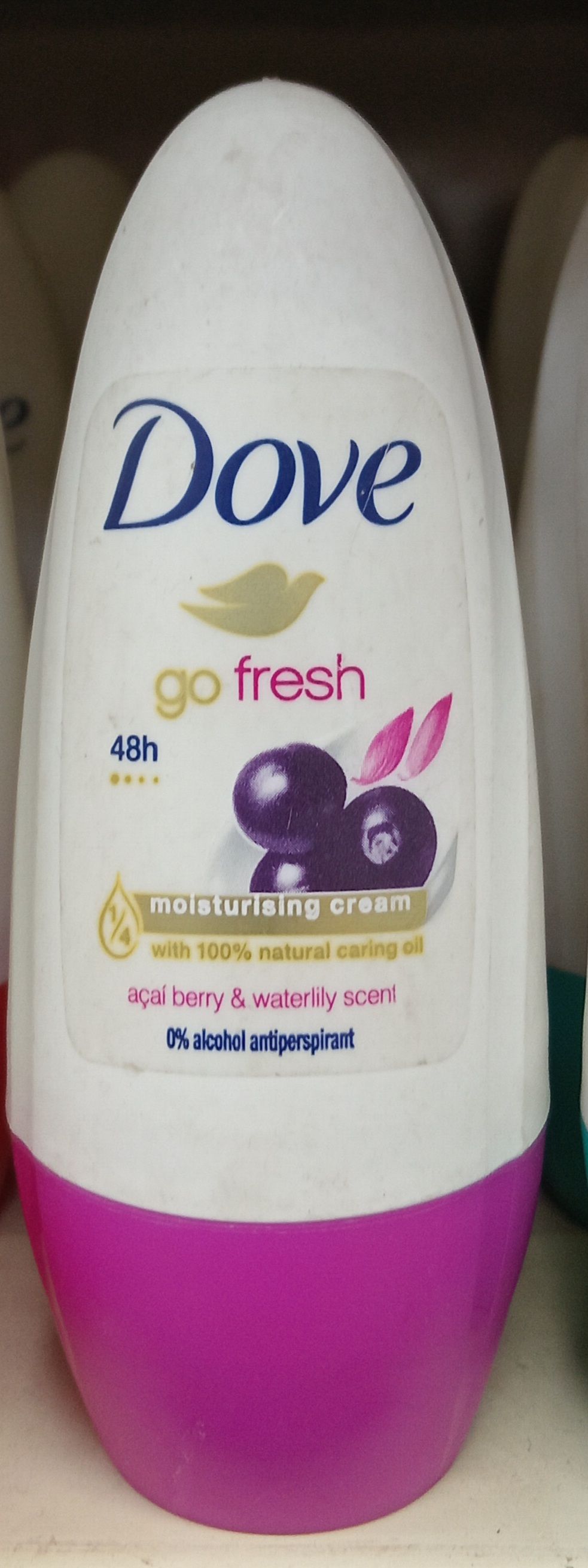 Dove Anti-Persp. R/On 0% Go Fr. Ber/Wat. 50ml