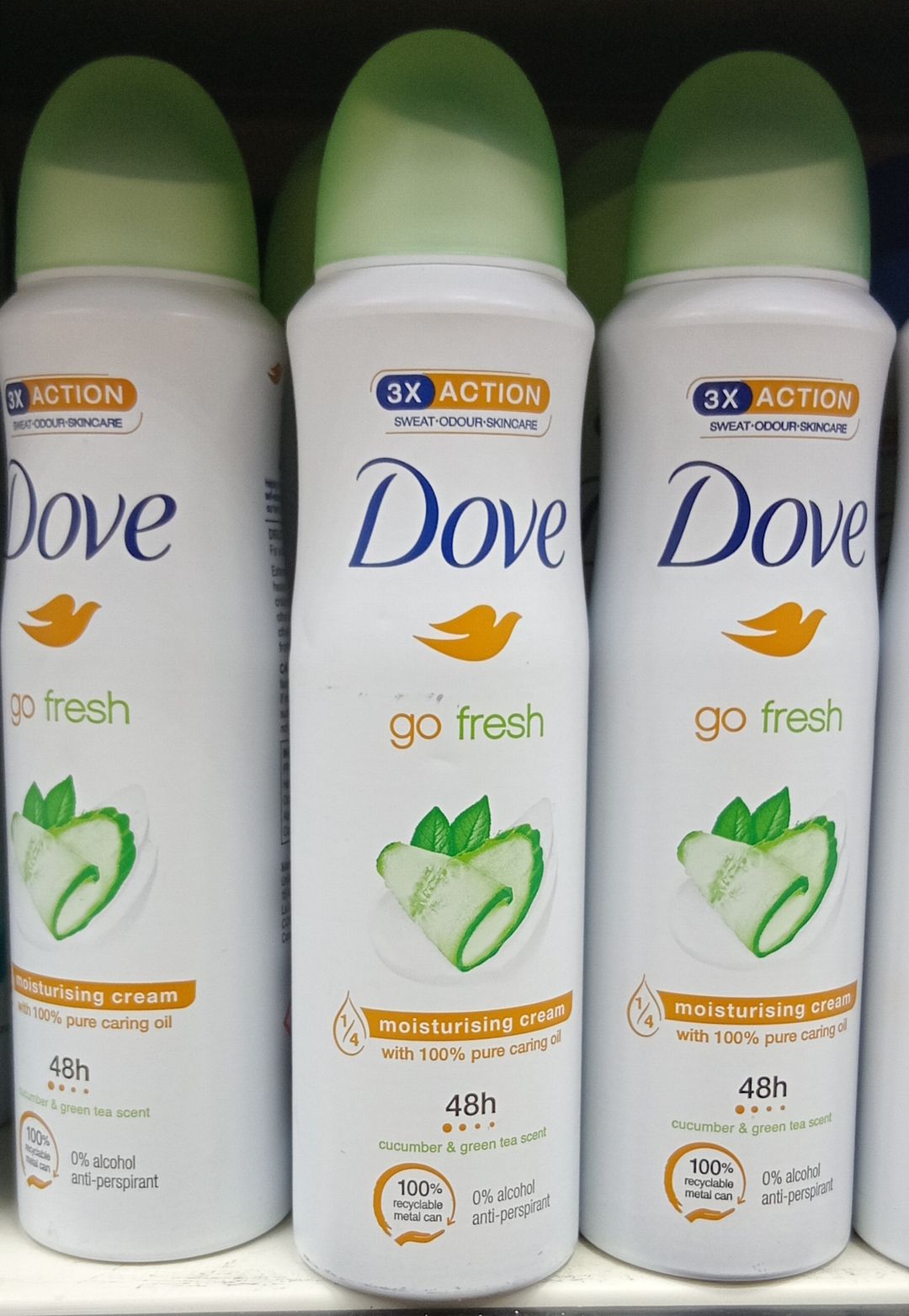 Dove Deo Go Fresh Cucum. Gr. Tea 150ml