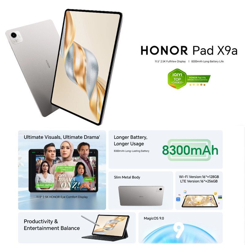 HONOR Pad X9a 4G 11.5” (256GB/8GB)
