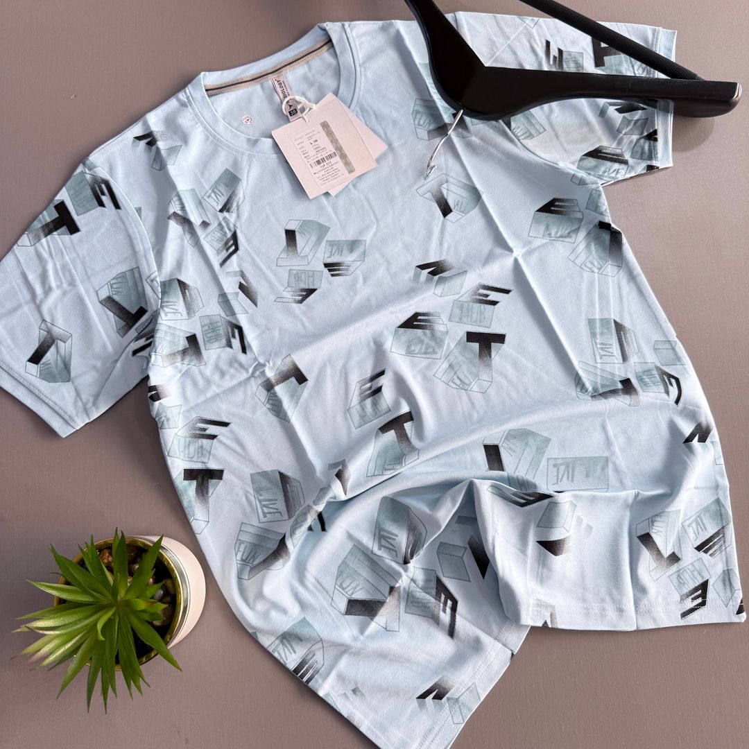 RADIOLOGY T-SHIRTS (PATTERNED) - SKY BLUE