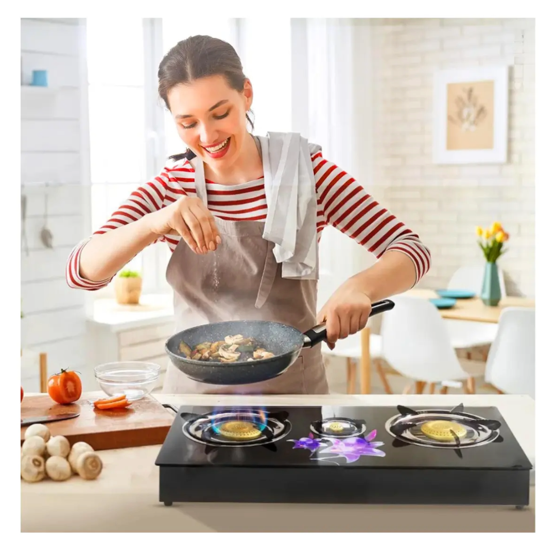 PLANTILLA COCINA TOPE VIDRIO 3 HORNILLAS GAS BESSE