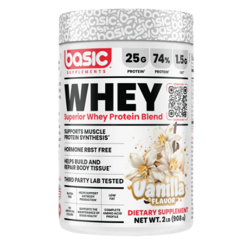 BASIC SUPPLEMENTS WHEY 2LBS VANILLA