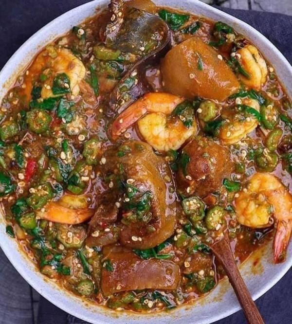 Okro Soup and Fufu