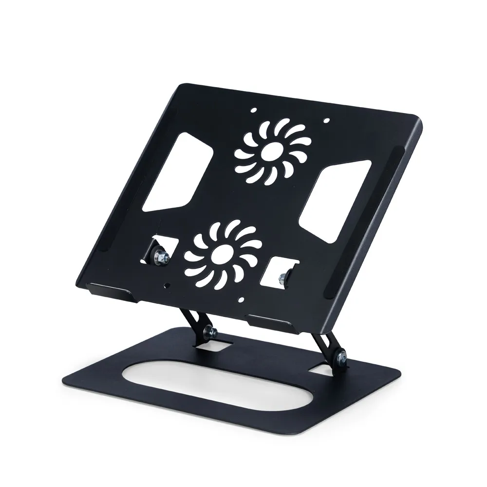 Suporte Para Notebook e Tablet de Mesa Articulado Ajustável Com Rotação 360 Graus em Alumínio Resistente e Multifuncional Com Design Ergonômico, Compatível com Macbook Pro, MacBook Air, Dell