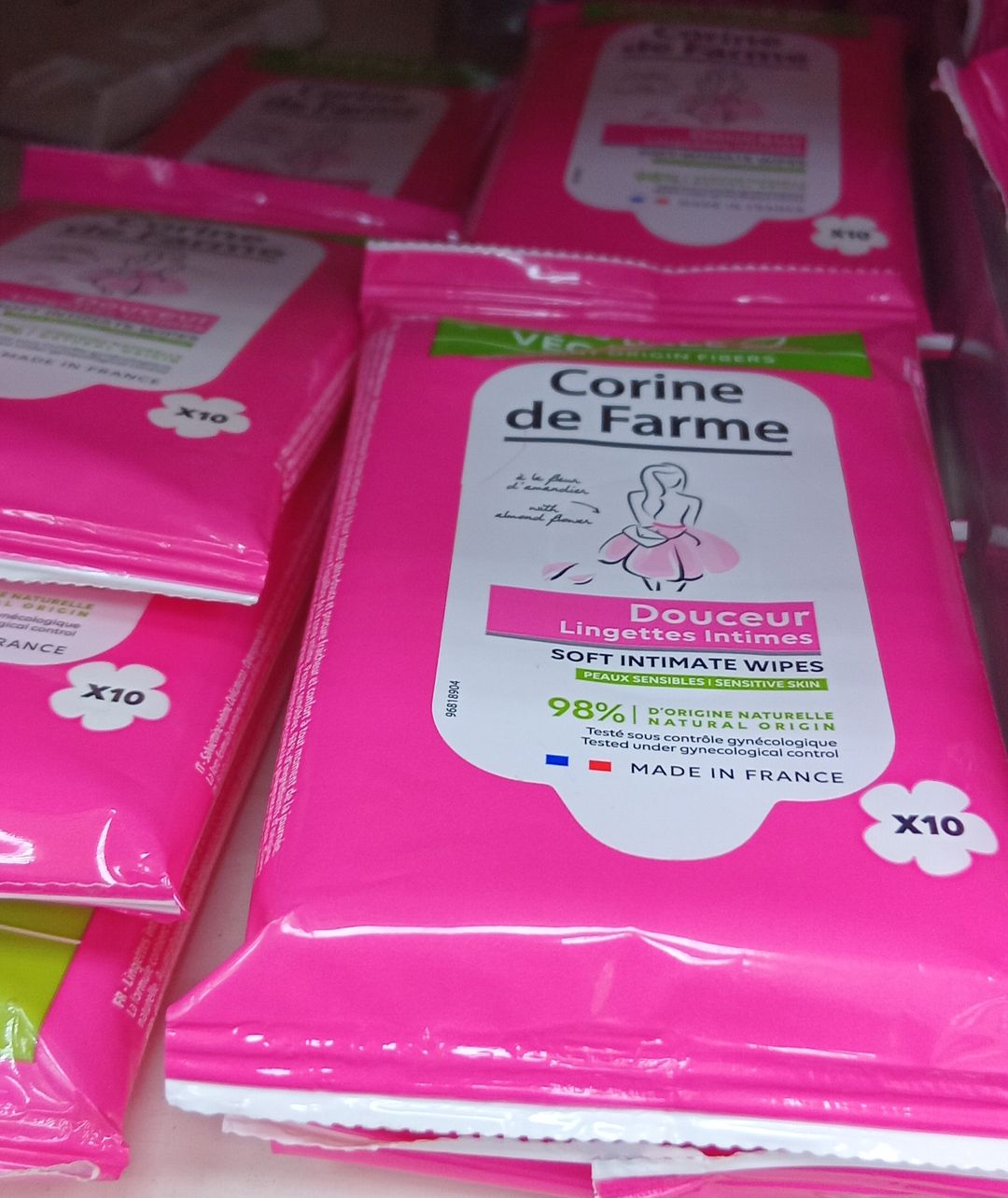 Corine De Farme Lingettes Intimes Douceur 10'S