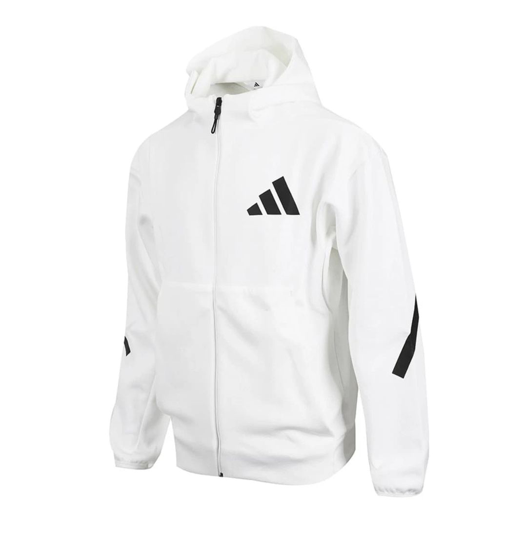 adidas Z.N.E. Full Zip Hooded Men’s Track Jacket (White)