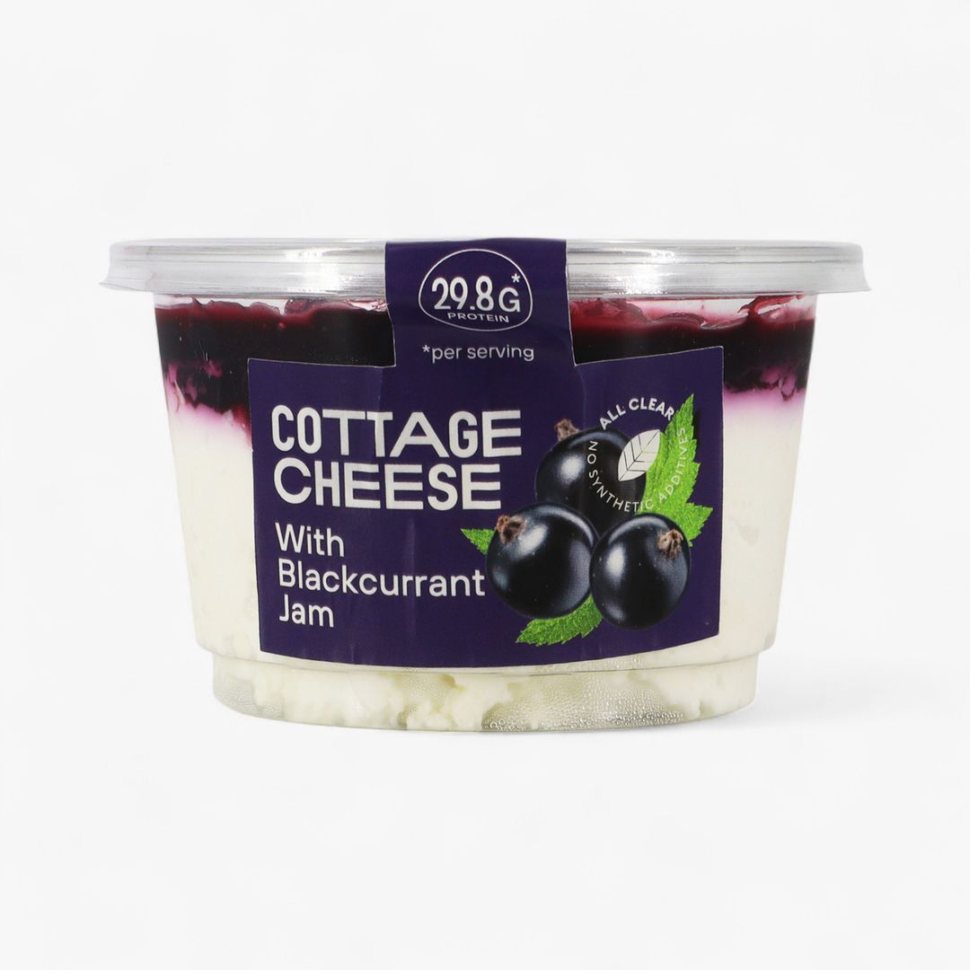 Roots Cottage Cheese with Blackcurrant Jam 200g