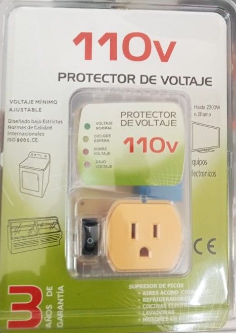 Protector de Voltaje 110V – 20A con Voltaje Mínimo Ajustable