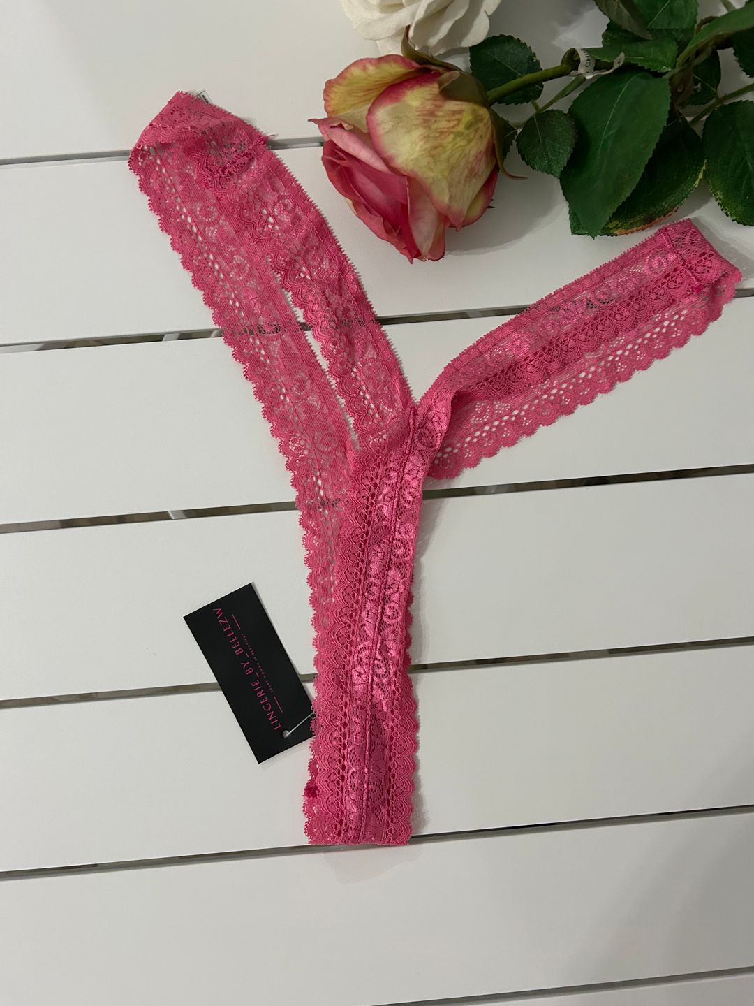 Pink lace panty 