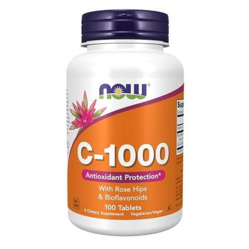 NOW C-1000 ROSE HIP & BIOFLAVONOIDS 100 CAPSULES