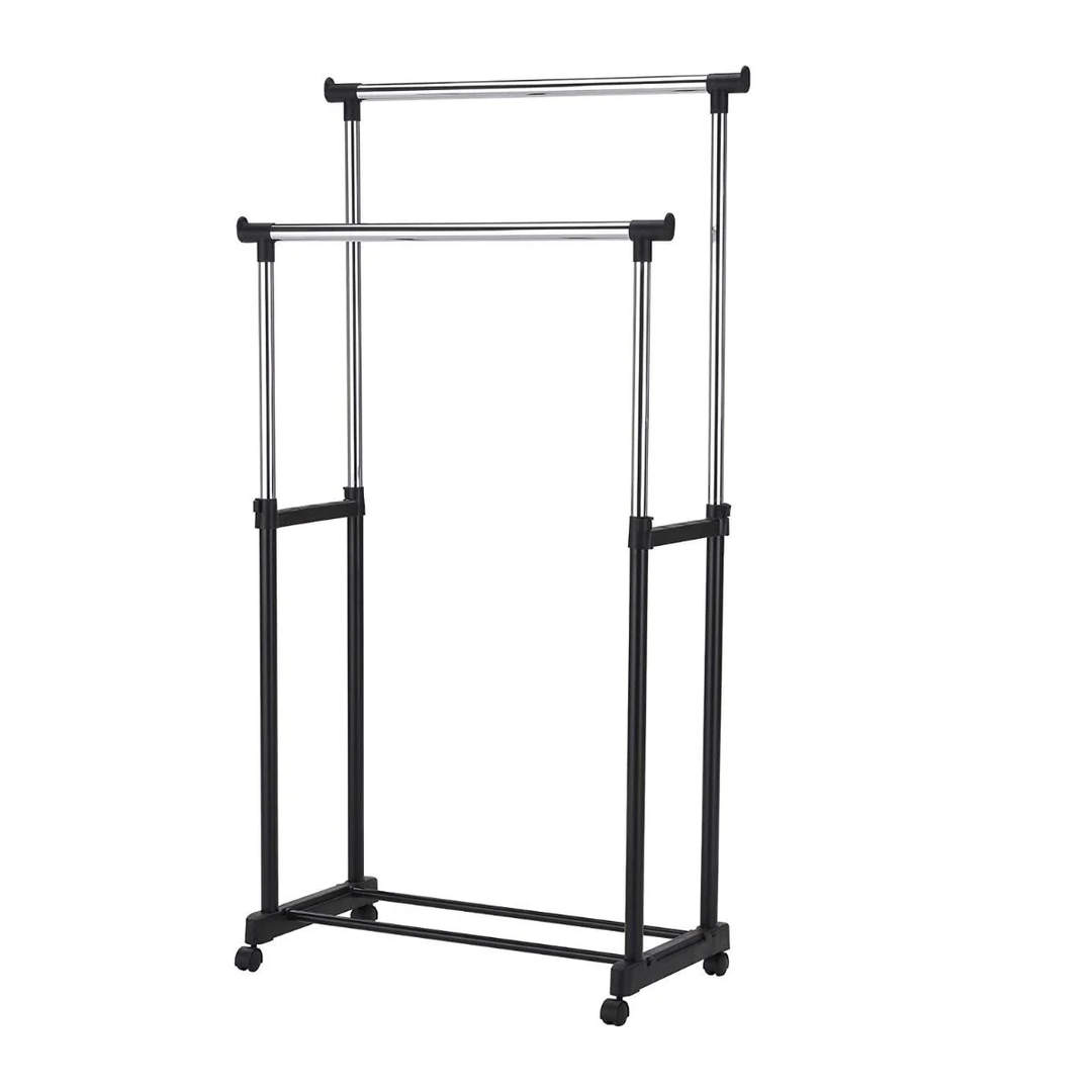 ORGANIZADOR RACK PERCHERO DOBLE BARRA AJUSTABLE
