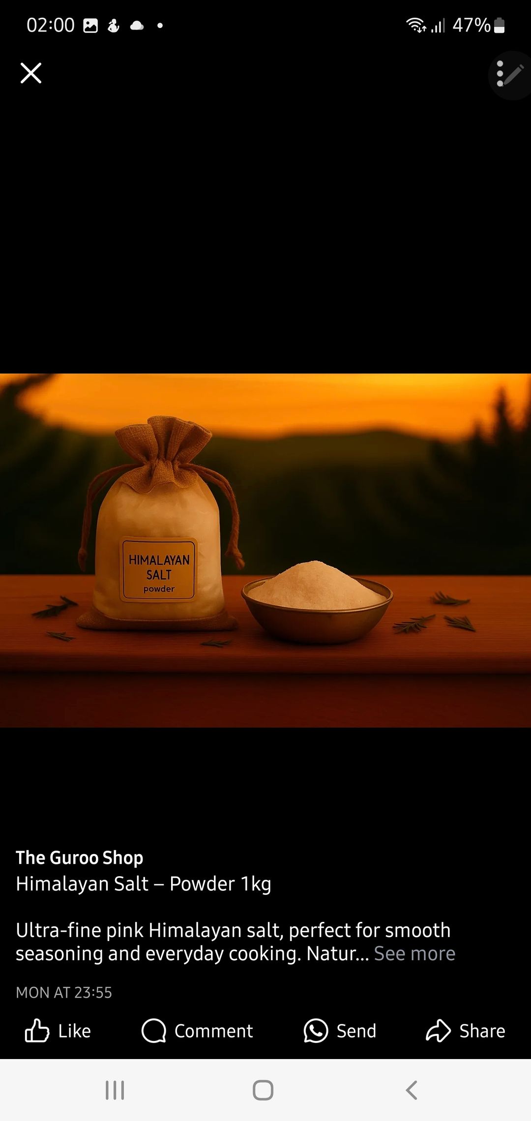 Himalayan Salt – Powder 1kg