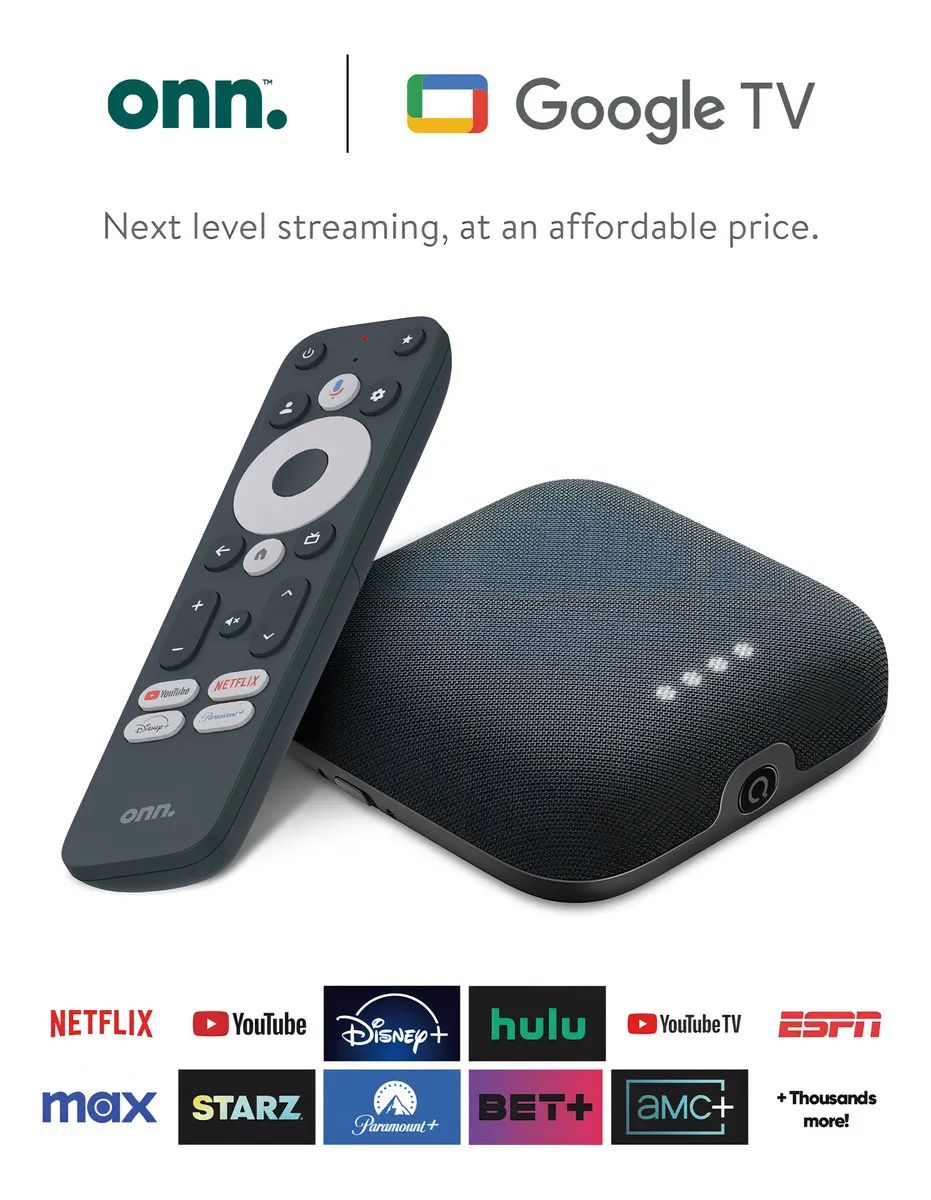 Watch Onn 4k Pro Año 2024 Streaming Device Google Tv