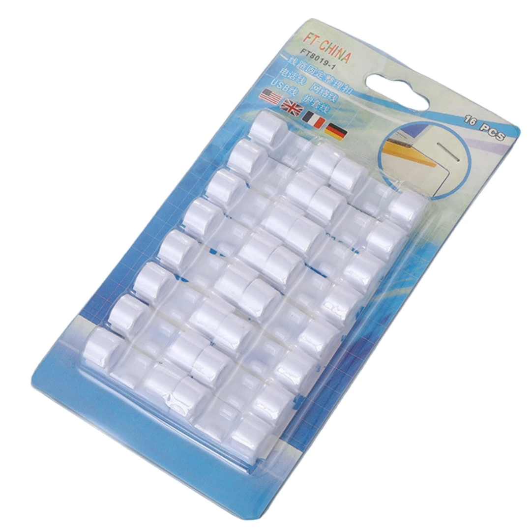 HOLDER Y ORGANIZADOR DE CABLES SET 20 PZAS FT8018-3