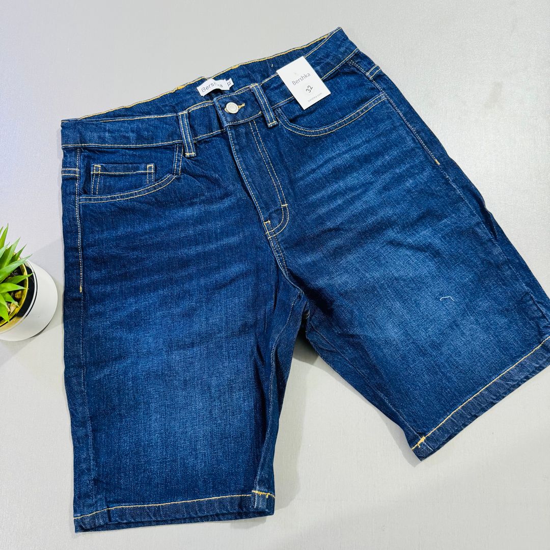JEANS SHORTS BERSHKA - BLUE BLACK