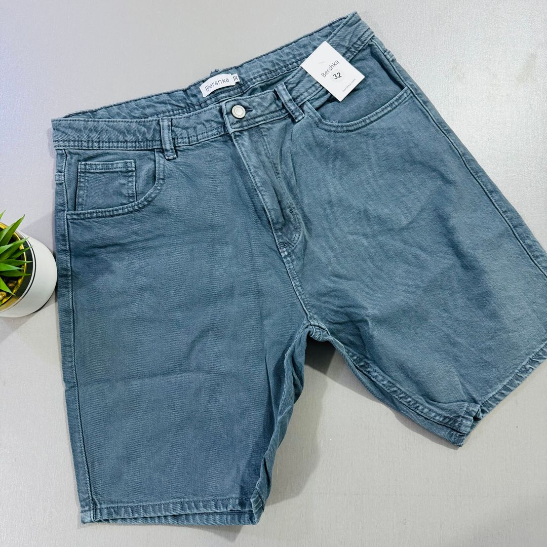 JEANS SHORTS BERSHKA - NAVY BLUE