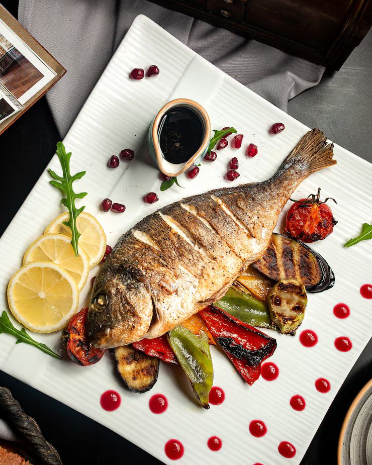 Poisson Braisé (Sole/Carpe)