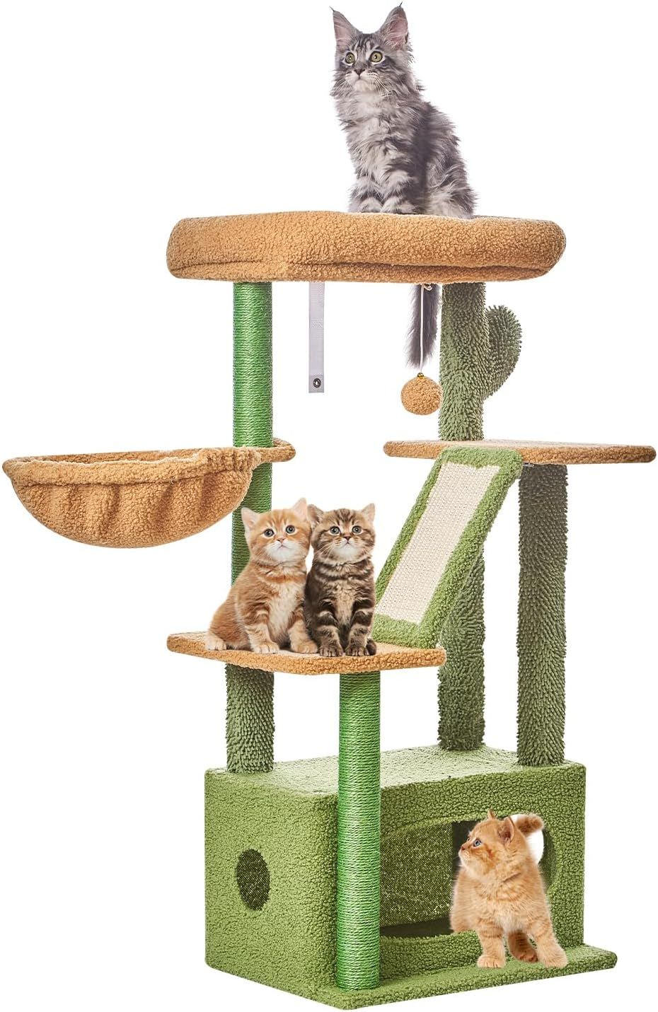 TORRE CENTRO DE ACTIVIDADES PARA GATOS DE ESTILO JARDIN 38.5"