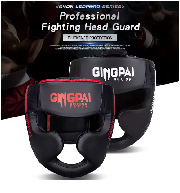 Boxing Helmet GINGPAI MMA Kick Boxing Karate Protective Head Gear