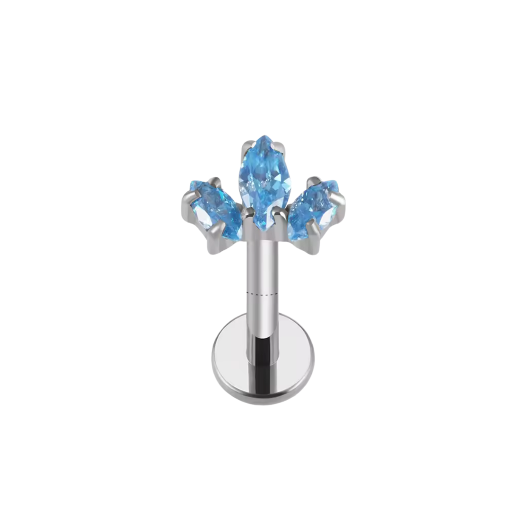 Labret marquise azul